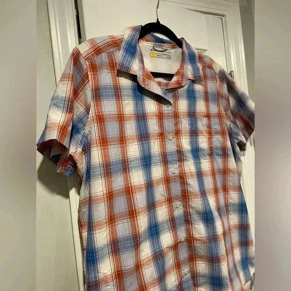 Eddie Bauer Women Nylon Vented Activewear Adventurer Short Sleeve Shirt Size L T - Picture 3 of 8